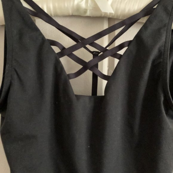 Capezio Cross Low Back Leotard - Picture 2 of 3